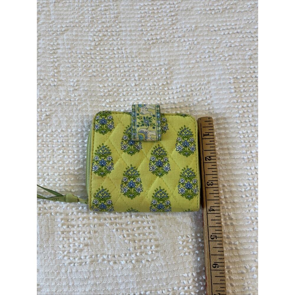 Vtg Vera Bradley Bifold Folding Wallet Citrus Paisley Zip Snap Close Elephant - Picture 10 of 11